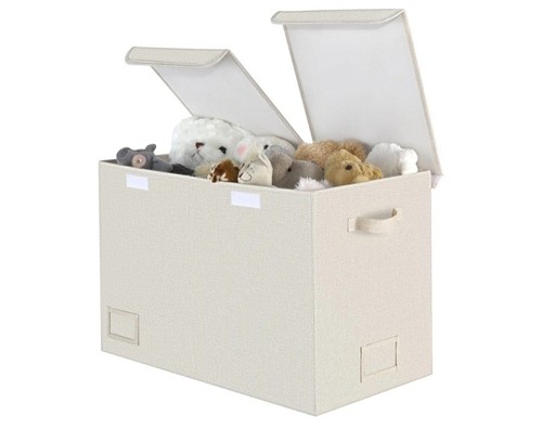 Large soft toy storage - box, for