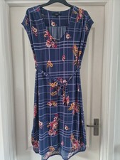 Next 14 Dress Midi Blue Purple