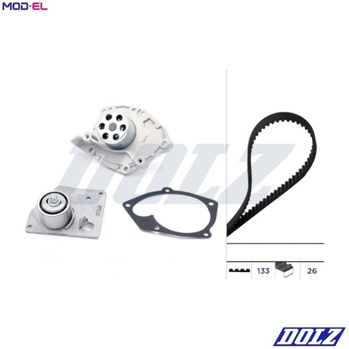 Water pump timing belt kit - water,
