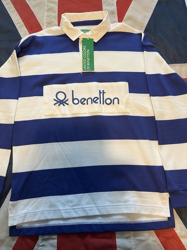 Benetton rugby shirt bnwt - l,