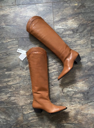 Zara camel brown leather - camel,