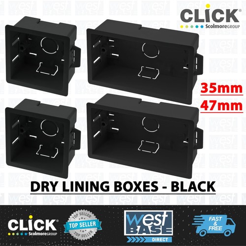 Black dry lining plasterboard - dry,