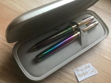 VINTAGE SHEAFFER PRELUDE (9050) FOUNTAIN+BALLPOINT SET, RAINBOW PLASMA/GT, M NIB