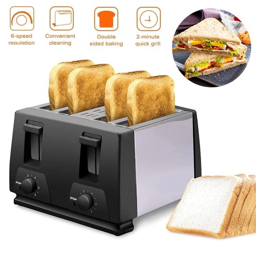 Black toaster slice variable - black, 4