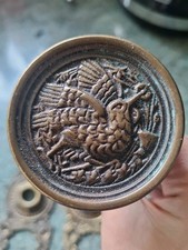  Russel and Irwin Antique Humming Bird Door Knobs and Plates