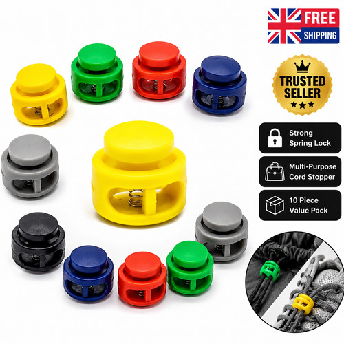Cord lock toggle - stopper, clip