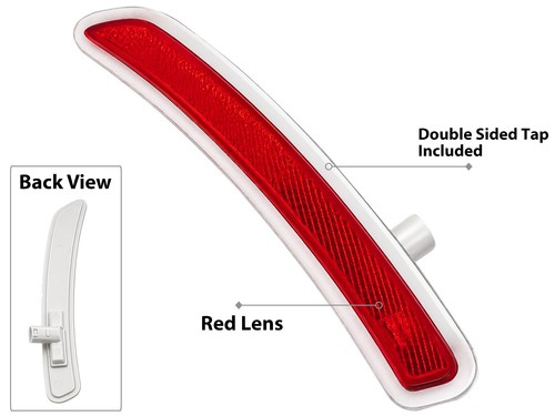Rear red lens side - rear, marker