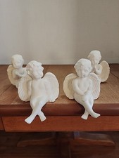 Set of Four Ceramic Cherubs