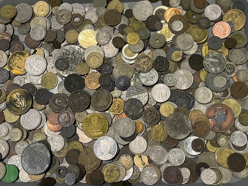 Job lot very old coins - of,