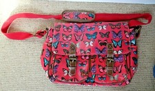 Anna Smith Pink Butterfly Satchel