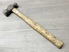 VINTAGE BALL PEEN HAMMER WOODEN HANDLE BLACKSMITH METAL WORK HAND TOOL CARPENTRY