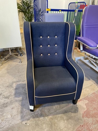 High back chair - back,