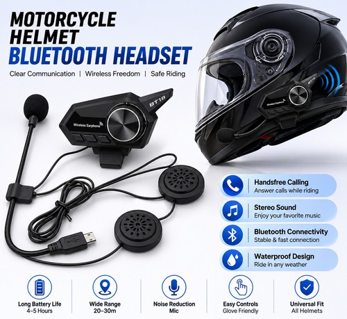 Motorbike bluetooth headset - motorbike,