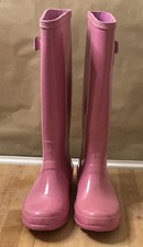 Pink Festival Womens Waterproof RUBBER Wellington Wellie Boots Tall 