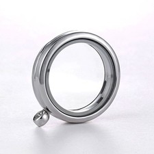 Floating Round Locket Pendant