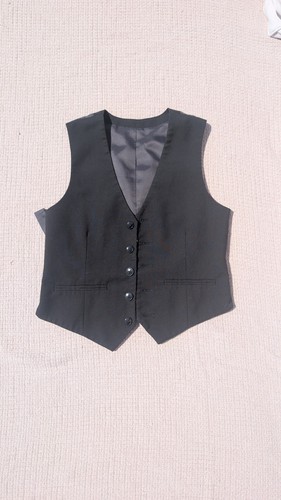 Boys black waistcoat age 8 - boys,