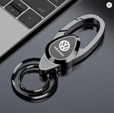 VW Volkswagen Metal Key Ring Keychain keyring Dark Chrome