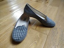 Zara Stylish Grey Faux Suede Shoes, Size 4, EU37