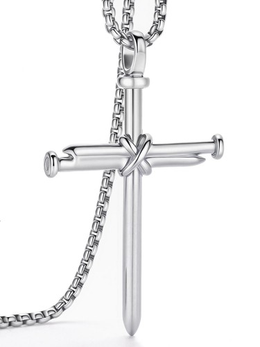 Cross necklace men - cross,