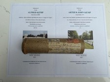 WW1 memorial scroll postal