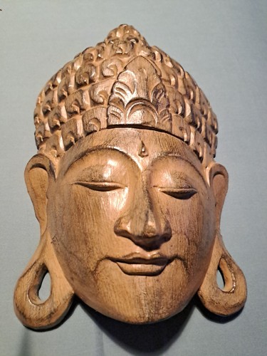 Buddha face plaque - face,