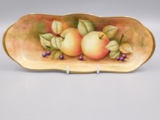 COALPORT HAND PAINTED 25.5 cm PORCELAIN TRAY, signed J Mottram