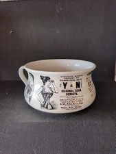 PORTMERION WHITE CERAMIC CORSET DESIGN CHAMBER POT / PLANTER