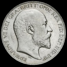 1902 Edward VII Silver Crown, GVF