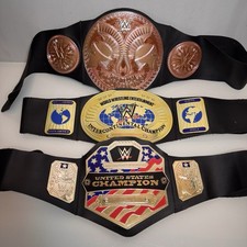 WWE Wrestling Belts x3 Toy