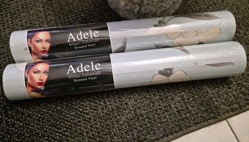 Adele floral glitter - glitter, textured