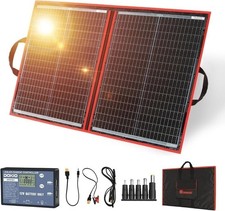 Solar Panel Kit Monocrystalline with Controller 100W 12V for auction