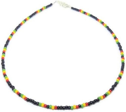 Rasta beaded necklace