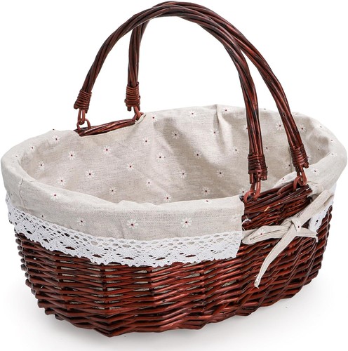 Wicker picnic basket - picnic, with
