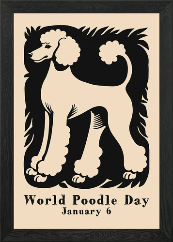 World poodle day jan framed - day,