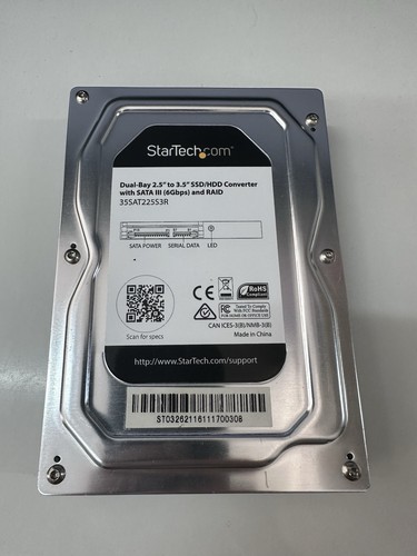 Startech dual bay 3 - 2.5, to