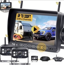 Wireless Reversing Camera Kit for Vans, HD 2 Rear View Cameras System