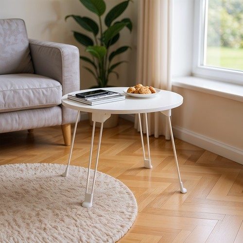 Folding round small - folding, table