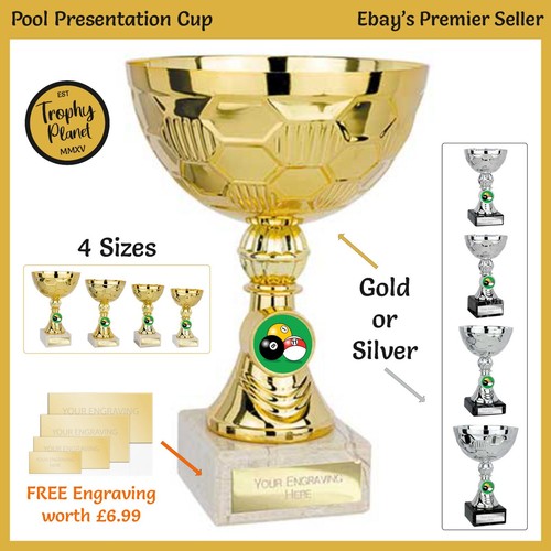 Pool presentation cup trophy - pool,