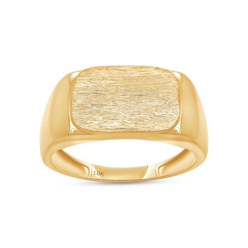 Rectangular signet ring for - ring,