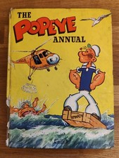 ANNUAL - Vintage Popeye Annual 1960 Hardback Low Grade 