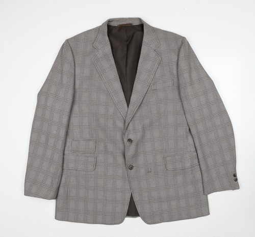 Mens brown plaid polyester - c&a,