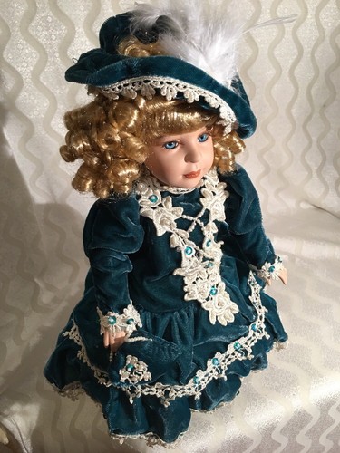Porcelain doll seymour - porcelain, 16”
