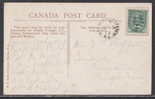 Canada - Sep 9, 1907 Kingham Station, NS Split Ring on Domestic Card