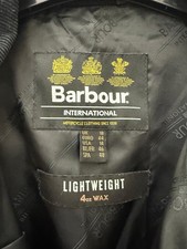 ladies barbour wax jacket size