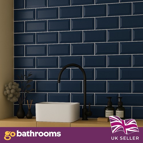 Glossy navy blue ceramic - glossy,