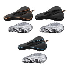 Bike Saddle Cushion Pad Breathable Non Slip Saddle Shockproof Biking Seat for