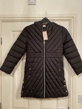 Lipsy Girls Coat  Padded Black