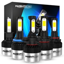 NIGHTEYE 72W 15000LM LED Headlight KIT or Canbus Error Free 6500K Bulbs White UK