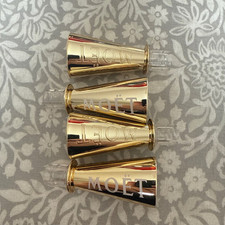 4 X Moet Chandon Gold Champagne Sippers Brand New For Mini Moet Bottles 