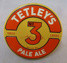 Tetley's No 3 Pale Ale - Pump Clip - Man Cave Display  - Vintage Retro